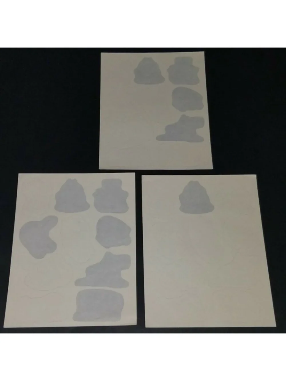 VTG 1989 B Kliban Black White Striped Cat Sticker Sheets (19 Stickers Total)